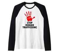 Camiseta Stop Human Trafficking Camiseta Manga Raglan