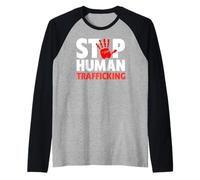Camiseta Stop Human Trafficking - End Human Trafficking Camiseta Manga Raglan