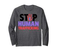 Camiseta Stop Human Trafficking - End Human Trafficking Manga Larga