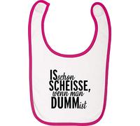 Camiseta stown Baby Peto Icono Alemán ya está Scheisse, cuando se dumm es rosa rosa