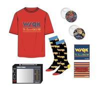 Camiseta Stranger Things Unisex Adulto - Camiseta Manga Corta Roja WKRK The Squawk 94.5 FM, Single Jersey Suave y Transpirable, Talla Única, Ropa Casual Invierno y Regalo Fan