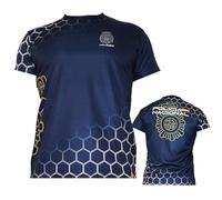Camiseta sublimación Policia Nacional | Ropa Urbana para Hombre historiador opositor Color Azul Manga Corta para Actividades al Aire Libre (XL)