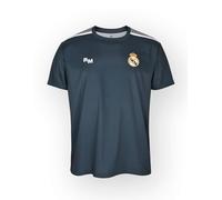 Camiseta Sublimada Gris - Escudo Real Madrid - Official Licensed Product - Talla 14