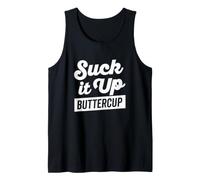 Camiseta Suck It Up Buttercup Bold Thick Shadow (Oscuro) Camiseta sin Mangas