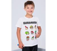 Camiseta Super Mario - Blanco - Camiseta Niño talla 6