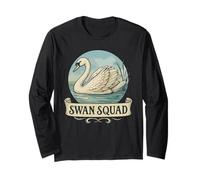 Camiseta Swan Squad Cool Animal Swans Manga Larga
