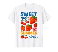 Camiseta Sweet Summer Time Fruits, Summer Strawberry, linda para niñas Camiseta