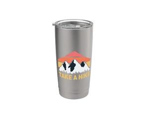 Camiseta Take a Hike Hiking Adventures para excursionistas mujeres y hombres Vaso térmico de acero inoxidable de doble pared