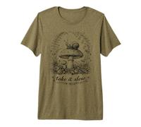 Camiseta Take It Slow Snail, Cottagecore Mushroom Camiseta Premium
