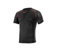 Camiseta Interior Alpinestars Ride Tech V2 SS Summer Negro-Rojo 2XL