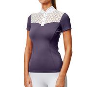 Camiseta técnica Equestrian Stockholm Crystal Champion Competition Top Dark - XS / Dark Violet