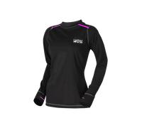 Camiseta Técnica FXR Vapor Manga Larga Mujer Negro/RosaM Negro,Rosa