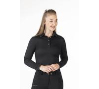 Camiseta técnica HKM Style Polo Shirt Rosegold Glamour Style Longsleeve - Black/ Rose Gold / XXS