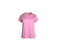 Izas Creus Camiseta Técnica Manga Corta de Mujer para Running y Outdoor, Tejido Dry and Hydrospeed, Ligera y Transpirable, Costuras Planas Antirroces, Secado Rápido. Bonbon. XL