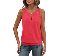 Camiseta Tecnica Mujer Basicas Interior Built Running Blanca Tank Top, Naranja Blusa Sujetador Women Tallas Grandes Sin Mangas Tirantes con Sujetador, Nadadora Palabra Camisetas Sin Mangas Mujer M