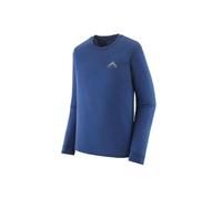 Camiseta técnica Patagonia M's L/S Cap Cool Merino Blend Graphic Shirt (Driftways: Clement Blue) Hombre