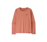Patagonia - W's L/S Cap Cool Daily Graphic Shirt Strataspire: Moment Pink X-Dye para Mujer - Talla S - Rosa Rosa S