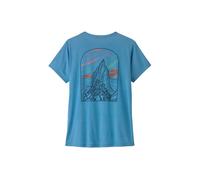 Camiseta técnica Patagonia W's Cap Cool Daily Shirt - Cloud Crag (Shore Blue - Light Shore Blue X-Dye) Mujer