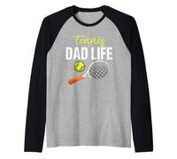 Camiseta Tennis Dad Life - Camiseta Deportiva para papá del día del Juego Camiseta Manga Raglan