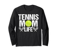 Camiseta Tennis Mom Life - Camiseta Deportiva para mamá del día del Juego Manga Larga