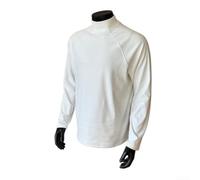 Camiseta térmica de manga larga para hombre, de secado rápido, absorbe la humedad, para correr, esquí, senderismo, invierno, L-3XL (blanco 3XL)