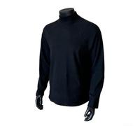 Camiseta térmica de manga larga para hombre, de secado rápido, absorbe la humedad, para correr, esquí, senderismo, invierno, L-3XL (negro, L)