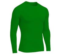 Camiseta térmica Hombre Deporte Transpirable y Ligera de Manga Larga con diseño anatómico y Cuello Redondo | Tejido técnico | Pack 1 o 2 und (FR/ES, Letras, M, L, Regular, Regular, 1, Verde)