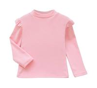 Camiseta Térmica Infantil de Manga Larga con Cuello Forro Polar para Niñas Invierno Cálida y Confortable (3-4 Years)