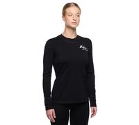 Camiseta térmica manga larga mujer Vaude Monviso II merino ( Negro / 38 )