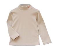 Camiseta Térmica Manga Larga para Ninas con Forro Polar Doble Capa Cuello Ninos Pequenos Cálida Base Invierno.