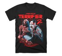 Camiseta Terrifier Película de Terror Halloween Merch Camiseta Negra para Mujer Camisetas (Black B,S)