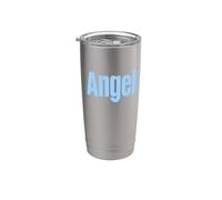 Camiseta That Says Angel - Un diseño que dice ángel Vaso térmico de acero inoxidable de doble pared