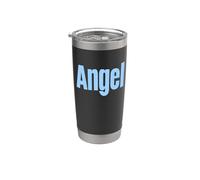 Camiseta That Says Angel - Un diseño que dice ángel Vaso térmico de acero inoxidable de doble pared