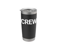 Camiseta That Says Crew - Un diseño que dice tripulación Vaso térmico de acero inoxidable de doble pared