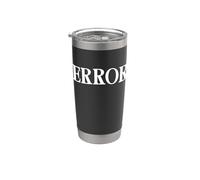 Camiseta That Says Error: un diseño que dice error Vaso térmico de acero inoxidable de doble pared