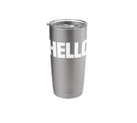 Camiseta That Says Hello - Un diseño que dice hola Vaso térmico de acero inoxidable de doble pared