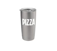 Camiseta That Says Pizza - Un diseño que dice pizza Vaso térmico de acero inoxidable de doble pared