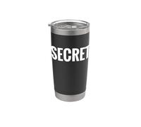 Camiseta That Says Secret: un diseño que dice secreto Vaso térmico de acero inoxidable de doble pared