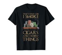 Camiseta That's What I Do I Smoke Cigars And I Know Things Camiseta