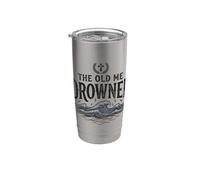 Camiseta The Old Me Drowned - New Life Baptism Transformation 1 Vaso térmico de acero inoxidable de doble pared