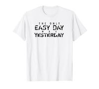 Camiseta The Only Easy Day Was Yesterday (negro) Camiseta
