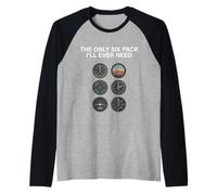 Camiseta The Only Six Pack I'Ll Ever Need Pilot Camiseta Manga Raglan