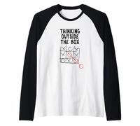 Camiseta Think Outside The Box Neurodiversity Camiseta Manga Raglan