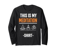Camiseta This Is My Meditation Manga Larga
