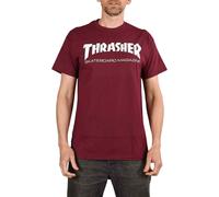 Camiseta Thrasher Talla M L XL Algodón Manga Corta Burdeos