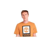 Camiseta timberland stack logo colored short sleeve tee wheat L
