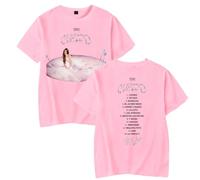 Camiseta Tini Stoessel Cupido para mujer y hombre, casual, cuello redondo, manga corta, retro, clásica, rosa, 50