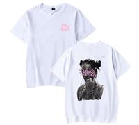 Camiseta Tini Stoessel Fantasi para mujeres y hombres, casual, cuello redondo, manga corta, retro, clásica, estilo casual, blanco, 50