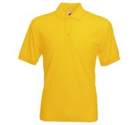 Camiseta tipo polo de manga corta para hombre Fruit of the Loom Amarillo sunflower X-Large
