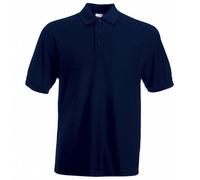 Camiseta tipo polo de manga corta para hombre Fruit of the Loom Azul Deep Navy XX-Large